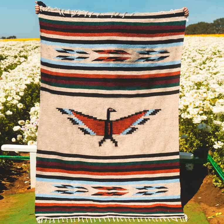 Amazon.com: WP West Path Mexican Thunderbird Blanket – Authentic